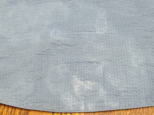 American Red Cross Blue Seersucker Dress and Hat <br> (B-42" W-36" H-41")