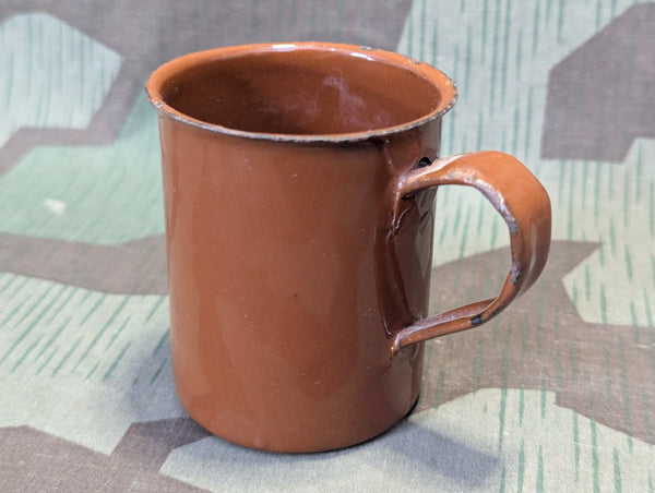 Enamel Cup Made from Stick Grenade Head