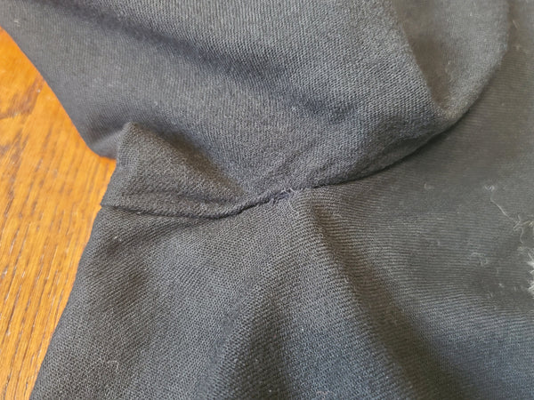 German Black Dress with Fur Trim <br> (B-34" W-29.5" H-38")