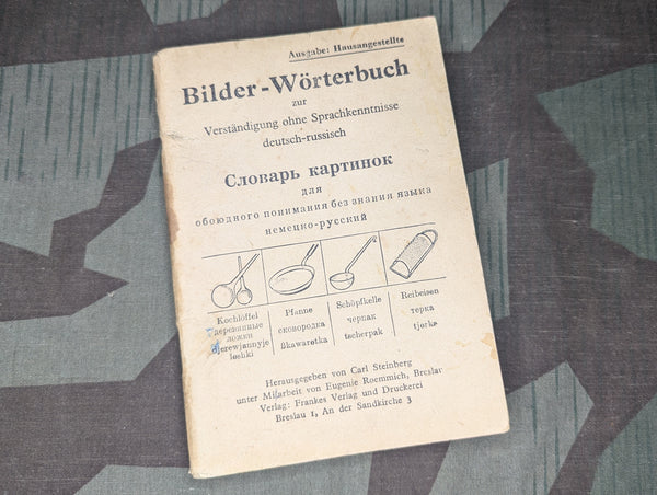 Original German-Russian Dictionary w/ Pictures