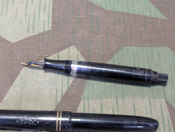 Leather Pen and Pencil Case With Contents