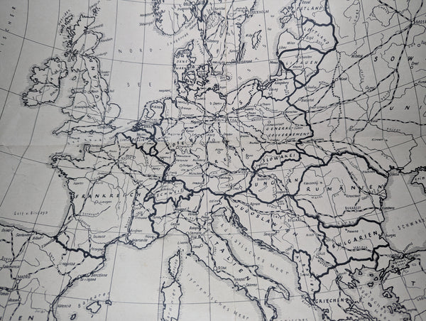Völkischer Beobachter Westraum and Europe Map