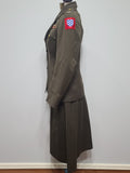 WAC Officer Uniform Jacket and Skirt <br> (B-32" W-26" H-35")