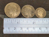Lot of 3 French Coins