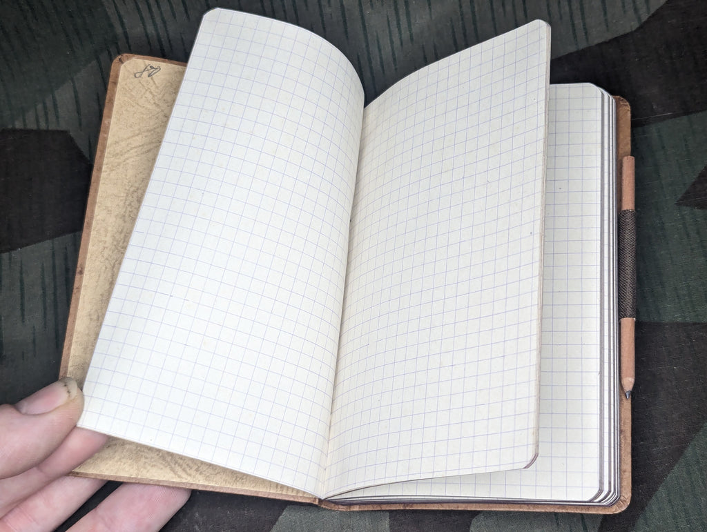 German Notebook Design German Graph Paper Notebook & Pencil