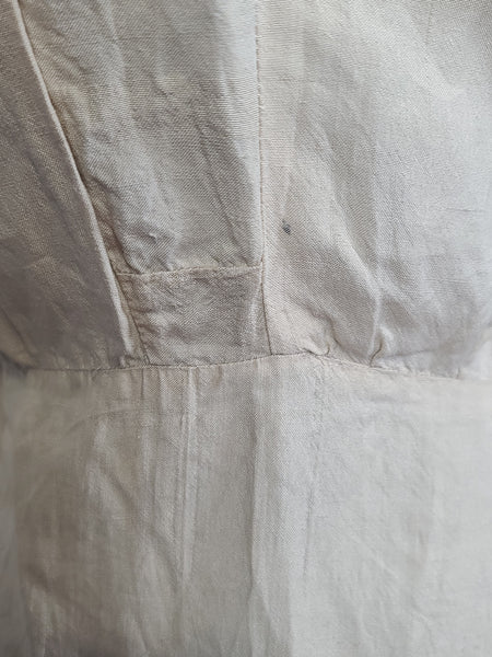 German Prewar Silk Dress Handmade <br> (B-46" W-39.5" H-46")