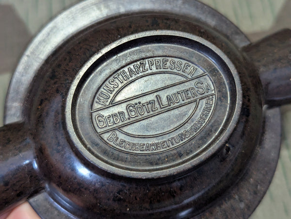 Brown Bakelite Ashtray Gebrüder Götz