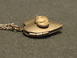 Paratrooper Jump Wings Sweetheart Locket Necklace