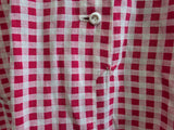 Red and White Gingham Dress <br> (B-41" W-32" H-40")