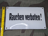 Period Enamel Rauchen Verboten Sign