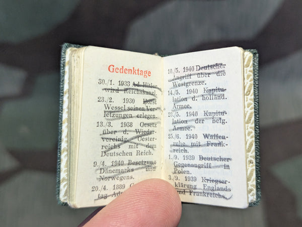 Tiny 1942 Pocket Calendar Book