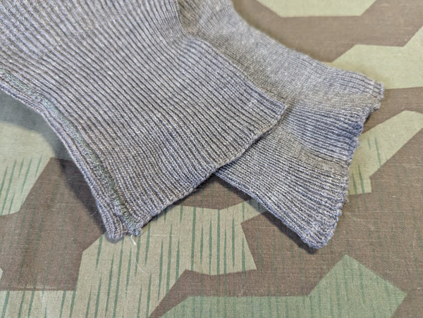 Original German Knee Warmers Gray Knit