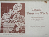 Original Wehrmacht Schach-Dame-Mühle Game Set Complete