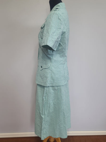 Marine Corps Seersucker Uniform: Jacket & Skirt <br> (B-41" W-30" H-40")