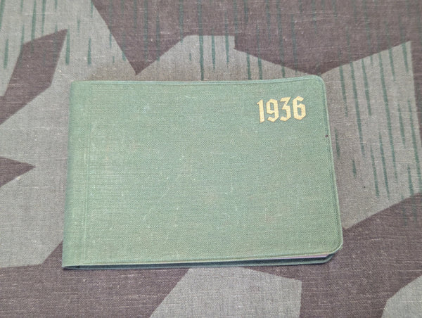 1936 Pocket Calendar Unused