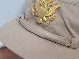 WAC Officer Khaki Hobby Hat (Size 22 1/2)