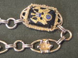Army Eagle & Flowers Sweetheart Bracelet and Pin Set