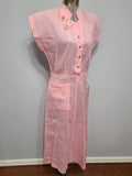 Lightweight Pink Gingham Dress <br> (B-36" W-26.5" H-36")
