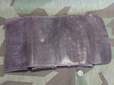Large Leather Pencil Case Mostly Full