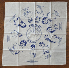 Reproduction Risqué Pinup Phrenology Kerchief Bandana