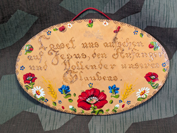 German Lutheran Wall Decoration