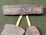 Priorities of 1944 Leather Pin