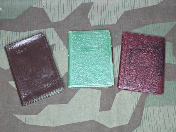 Lot of Pocket Calendar Books 1943-45 & Photo from Großdeutschland Soldier