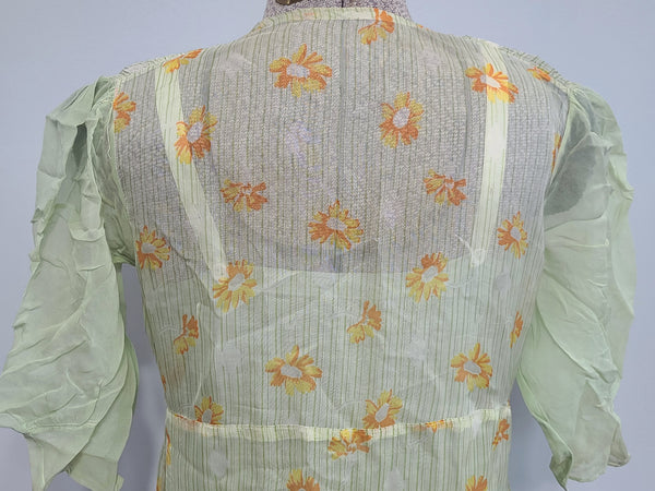 1920s Crepe Flapper Dress XXS <br> (31" Bust)