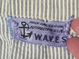 WAVES Seersucker Work Dress <br> (B-36" W-25" H-30")