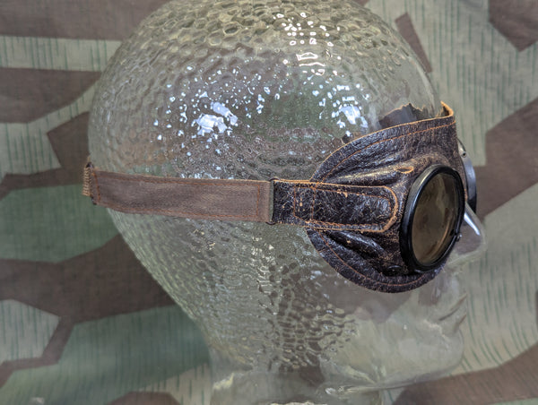 Original German Sun/Dust Leather Goggles