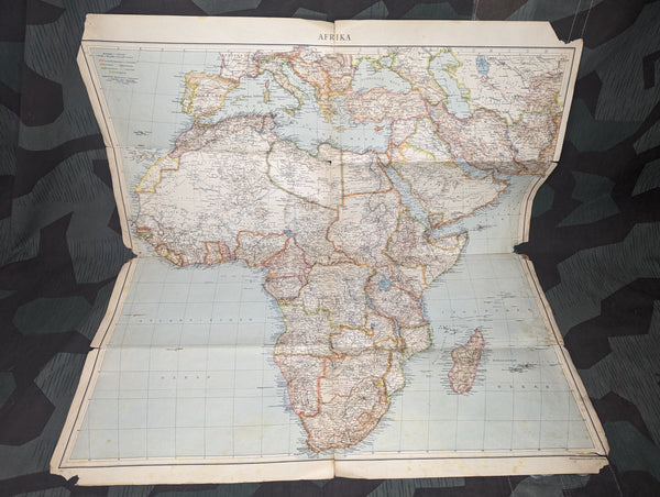 Afrika Karte Wehrmacht Tornisterschrift 1939/40