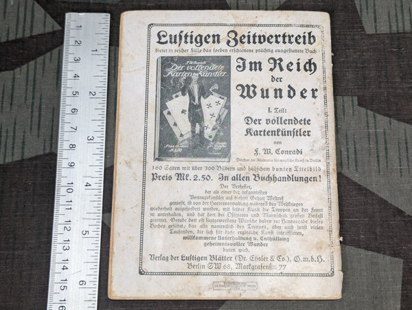 WWI Fräulein Feldgrau Tornister Humor Booklet