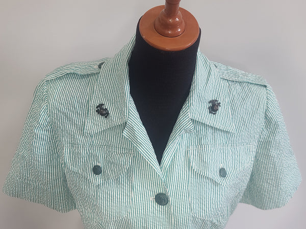 Marine Corps Seersucker Uniform: Jacket & Skirt <br> (B-41" W-30" H-40")