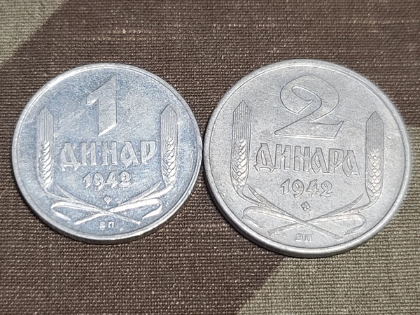 Serbian Coins 1942 (Lot of 3)