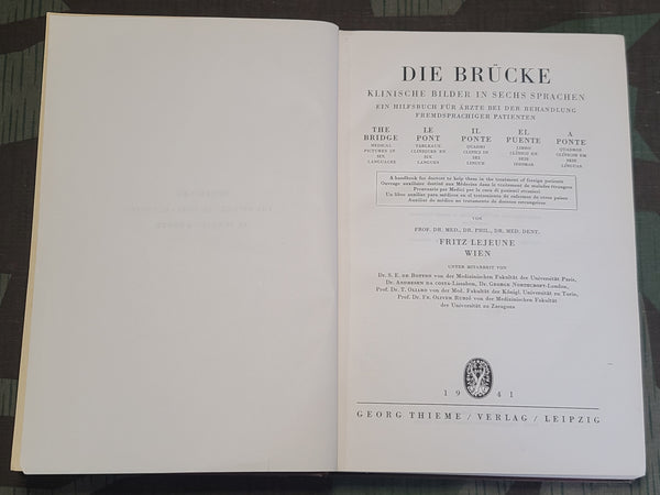 Die Brücke 1941 Doctor's Handbook in 6 Languages