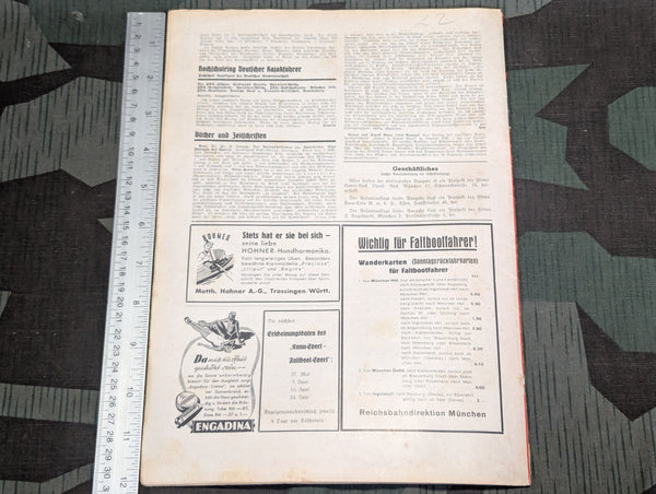 Canoe Sport Magazine 20 Mai 1939 Heft 12