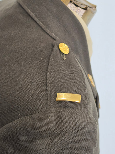 Named Army Nurse Uniform Grouping: Jacket, Skirt, Hat, Blouse, Tie & More <br> (B-34" W-24" H-34")