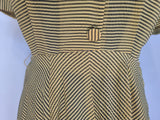 Lightweight Yellow Stripe Dress <br> (B-40" W-28" H-40")