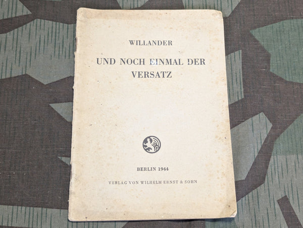 1944 "Und Noch Einmal Der Versatz" Book on Construction