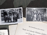 Lot of German Soldier Wedding Photos and Invitations