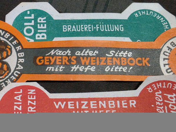 Large Lot of Geyers Beer Labels (Over 100 Pieces)