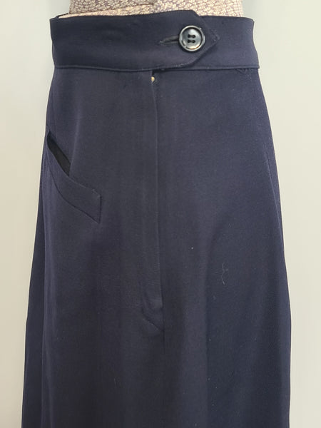 Navy WAVES Uniform Set: Jacket and Skirt <br> (B-34.5" W-24" H-33")