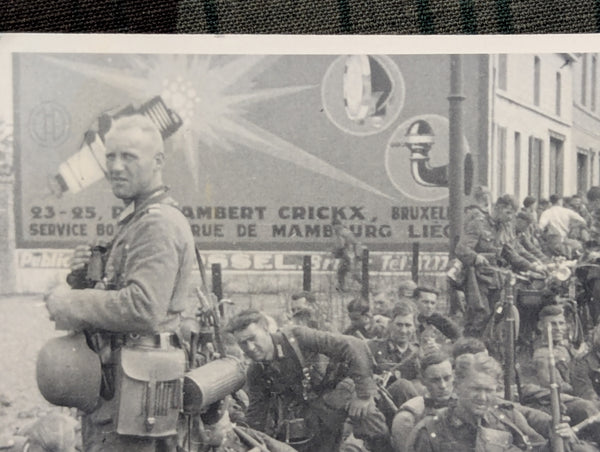 Original Picture Belgium with Spark Plug Advertising