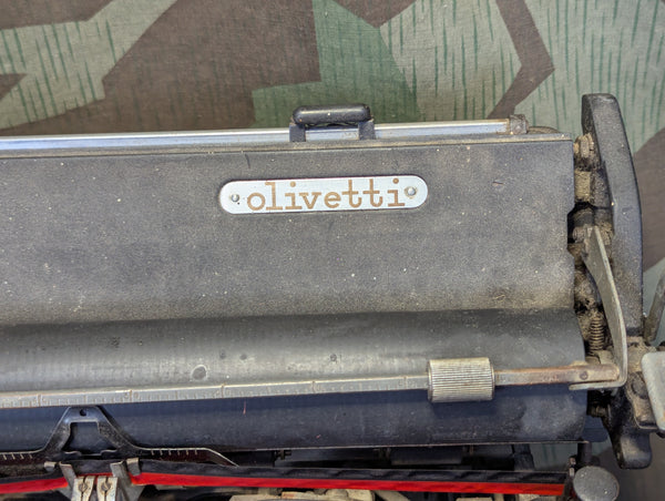 Olivetti M40 Simplified Kriegsausführung Italian German Typewriter (Needs Work)