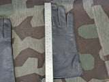 German Insulated Gray Leather Gloves 9 1/2