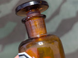 Ol. Bergamottae German Glass & Enamel Apothecary Bottle (Bergamot Essential Oil)