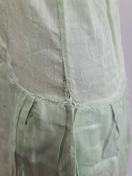 1920s Crepe Flapper Dress XXS <br> (31" Bust)