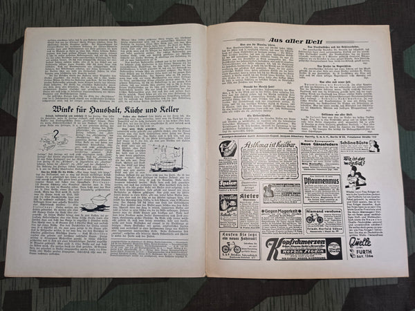 Was Ihr Wollt Magazine Heft 6 1937 With Dress Pattern