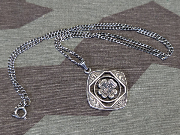 1914 1916 Iron Cross Clover Necklace