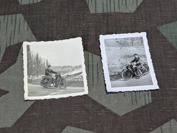 2 Original DKW Motorcycle Photos